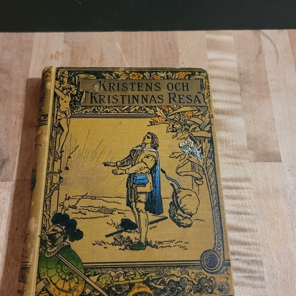 Antique 1891 Swedish Kristen's Och Resa Bio Book - Picture 1 of 11